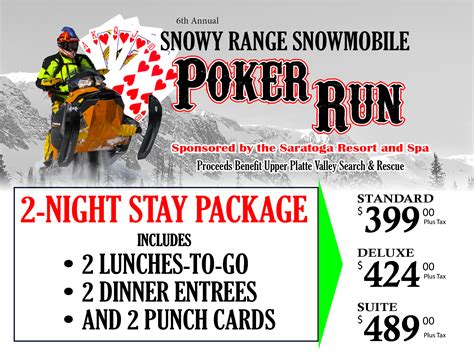 Snowmobile poker run